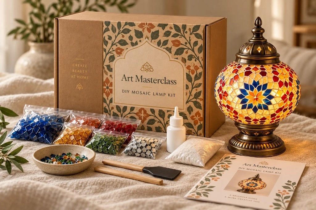 Art Masterclass DIY Mosaic Lamp Kit