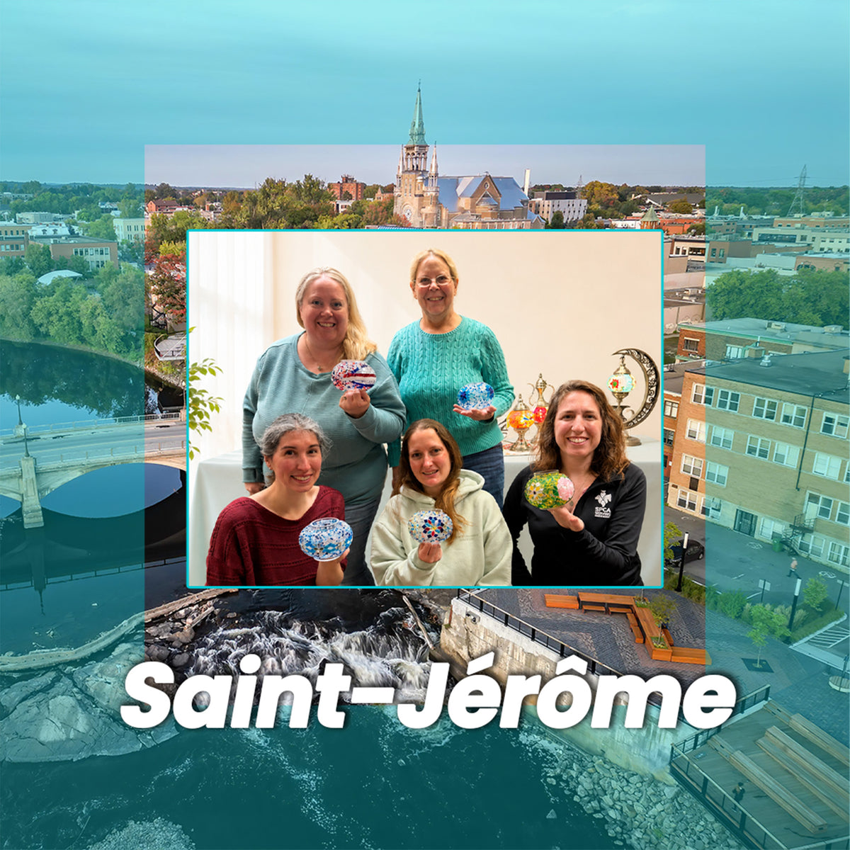 Cours de mosaïque à Saint-Jérôme, QC